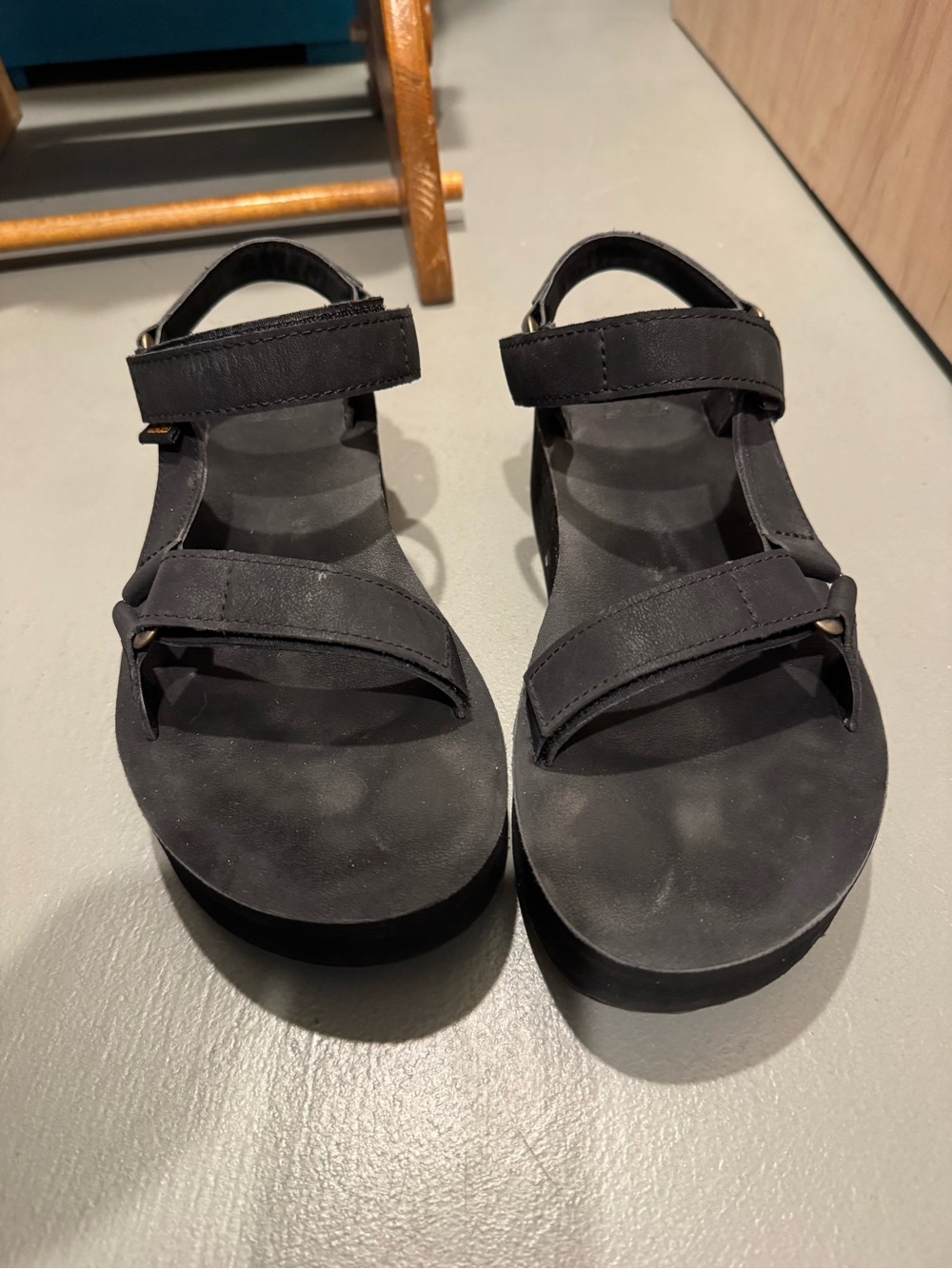 Platform Leather Teva Sandals